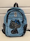 Sanrio Hello Kitty Meets FX Creations. Blue Denim Backpack.  Padded Back