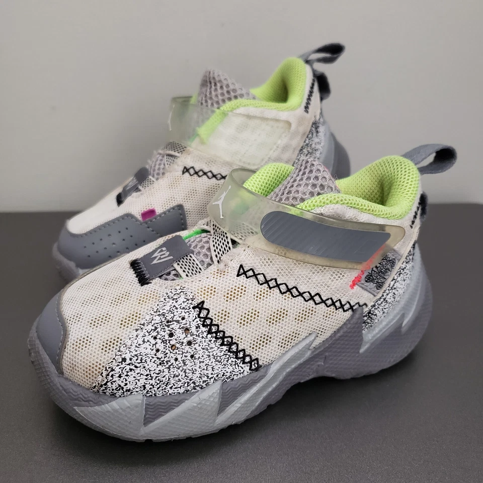 Nike Jordan Why Not ZERO.3 (TD) Russell Westbrook Blanco Gris 7C Zapatos CD5806-100 Foto 1 de 4