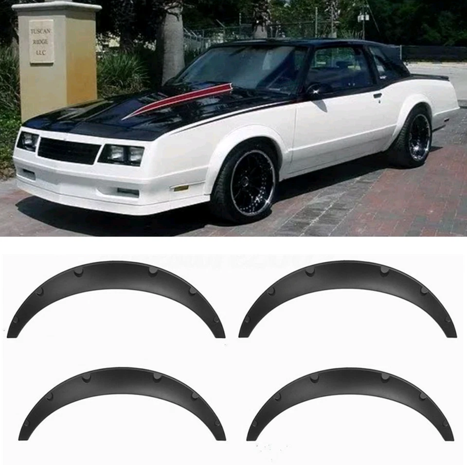 3.5" + 4.5" Fender Flares Extra Wide Flexible Body Kit For Chevrolet Monte Carlo - Изображение 1 из 4