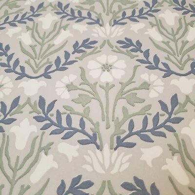 Morris & Co. Bellflower Grey / Fennel Wallpaper Double Roll Unopened No.216435 - Image 1 of 4