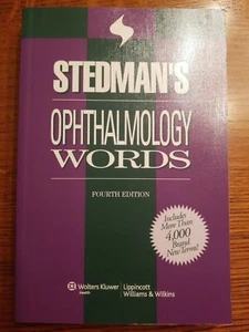 Stedman's Ophthalmology Words by Stedman, Thomas Lathrop - Picture 1 of 2