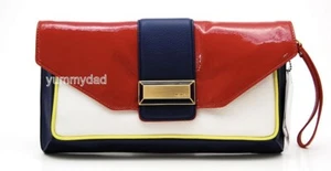 MIMCO PABLO ENVELOPE CLUTCH IN SAPPHIRE SCARLET BNWT RRP$299 - Picture 1 of 6
