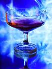 GLASS COGNAC BLUE ALCHOHOL PHOTO ART PRINT POSTER PICTURE BMP197A