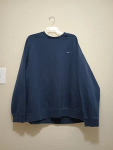 Vintage Y2K Nike Heather Blue Distressed Crewneck Sweatshirt Men’s Size XXlarge  - Picture 1 of 15