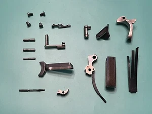 USED COLT COMBAT COMMANDER 70 NICKEL PARTS TRIGGER HAMMER PINS .45 1911 POLISHED - Picture 1 of 13