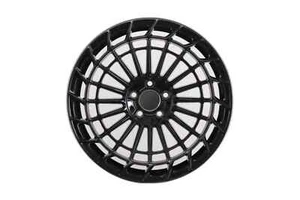 21" Set of 4 21x11 5x112 ET42 66.56 Gloss Black Wheels Fit IPW - Picture 1 of 2