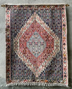 Antique Tapestry Oriental Persia Probably KELIM Cotton Estate Off Wall - Picture 1 of 14