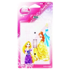 Cubierta de interruptor de luz eléctrica para placa de pared de princesas Disney con tornillos - Imagen 1 de 1