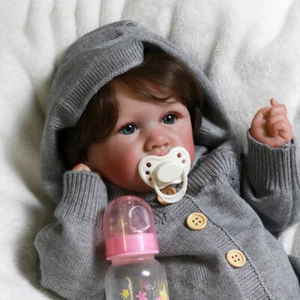 Lifelike Reborn Baby Dolls Vinyl Silicone Realistic Girl Doll Newborn Baby Gift - Picture 1 of 8