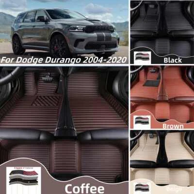 For Dodge Durango 2004-2020 Car Floor Mats Liners Custom Carpets Anti-slip - Image 1 of 4