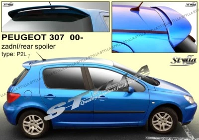 SPOILER REAR ROOF TAILGATE PEUGEOT 307 BRAND WING ACCESSORIES for 2000 -- - Image 1 of 3