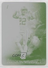 2020 Donruss Night Moves Printing Plate Yellow 1/1 Christian McCaffrey 08gc