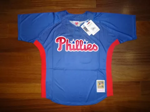 Roy Halladay 2010 Mitchell & Ness Men's Phillies MLB Pullover BP Jersey $130 Cover