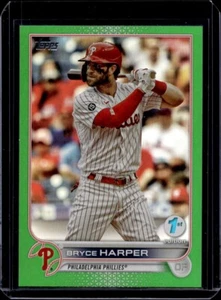 Serie Topps 2022 primera edición Bryce Harper lámina verde/150 - Imagen 1 de 2