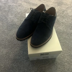 Joseph Abboud Frisco J321746 Navy Blue Suede Dress Shoes Sz 11 Men's⚡️⚡️⚡️NEW - Picture 1 of 5