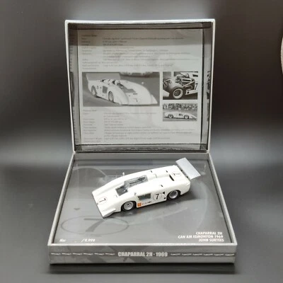 SCATOLA MINICHAMPS CHAPARRAL 2H LATTINA AM EDMONTON 1969 JOHN SURTEES 1:43 N°325 - Immagine 1 di 4