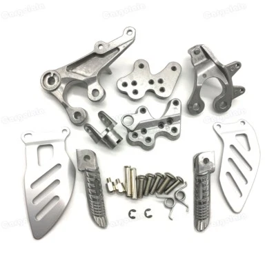 Soporte de estriberas delanteras plateado para Suzuki GSXR1000 2009-2016 GSXR600/750 2011-20 Foto 1 de 4