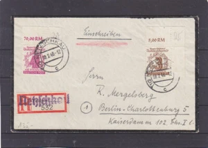 SBZ 138 + 148 MiF beide Ecke OR Einschreiben Netzschkai Not-R-Zettel (B-8891) - Bild 1 von 1