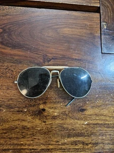 Vintage WW2 Ära Full Vue grün Flieger Pilot Fliegenbrille Sonnenbrille Teile Reparatur - Bild 1 von 6
