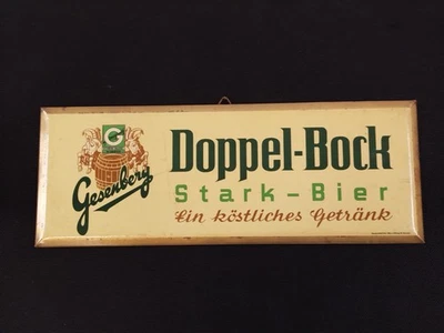 Brauerei Werbeschild - Gesenberg - Doppel-Bock - Sammlungsauflösung aus Nachlass - Bild 1 von 4