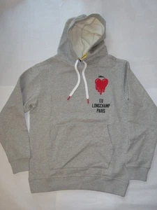 Emotionally Unavailable x Longchamp Kapuzenpullover Small Heather Grey NEU! - Bild 1 von 10