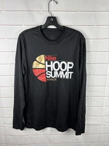 T-shirt Nike Hoop Summit Portland Oregon Dri Fit manica lunga taglia media nera - Foto 1 di 7