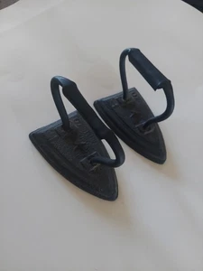 De colección "Hierro triste" Hierro fundido #9 Par de 2... 3,5 libras cada uno - Imagen 1 de 8