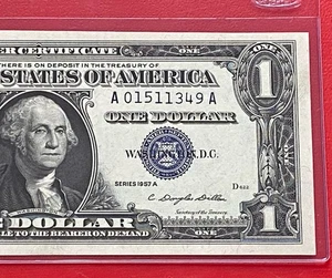 1957A  $1 Dollar Silver Certificate (Blue Seal) Block A-A , Uncirculated - Picture 1 of 3