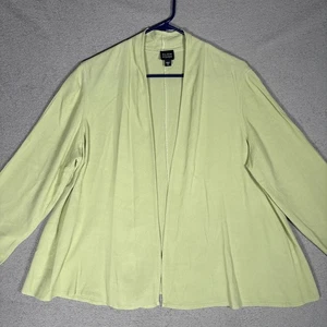 Eileen Fisher Women’s M Open Cardigan Lightweight Pistachio Minimalist Lagenlook - Picture 1 of 18