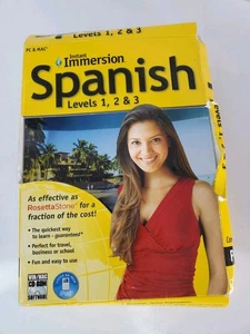 Instant Immersion Spanish Levels 1, 2, 3 (PC and MAC) Compare to Rosetta Stone - Picture 1 of 7