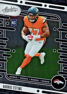 Tarjeta de novato de fútbol americano Audric Estime 2024 Panini Absolute - Imagen 1 de 4