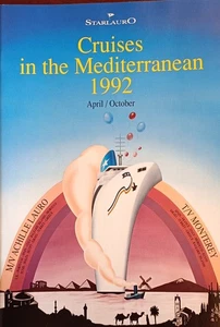 Achille Lauro. Monterey. StarLauro. Mediterranean Cruises 1992. - Imagen 1 de 3