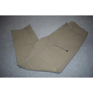 The North Face Pants Zip Cargo Mens Size 32 x 29 Nylon Tan Zip Ankle Hiking  - Picture 1 of 7