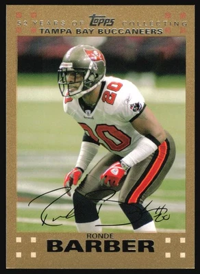 Topps Ronde Barber Gold 2007/52 #243 Foto 1 de 2