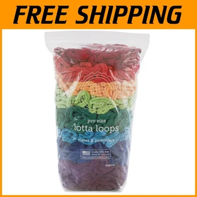 "Lazos de tejido de algodón tamaño PRO de 10"" en vibrantes colores arco iris para hacer baches" Foto 1 de 2