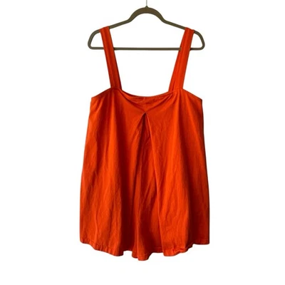 Mameluco Free People FP Beach Nichola XL naranja sin mangas bolsillos algodón para mujer Foto 1 de 4