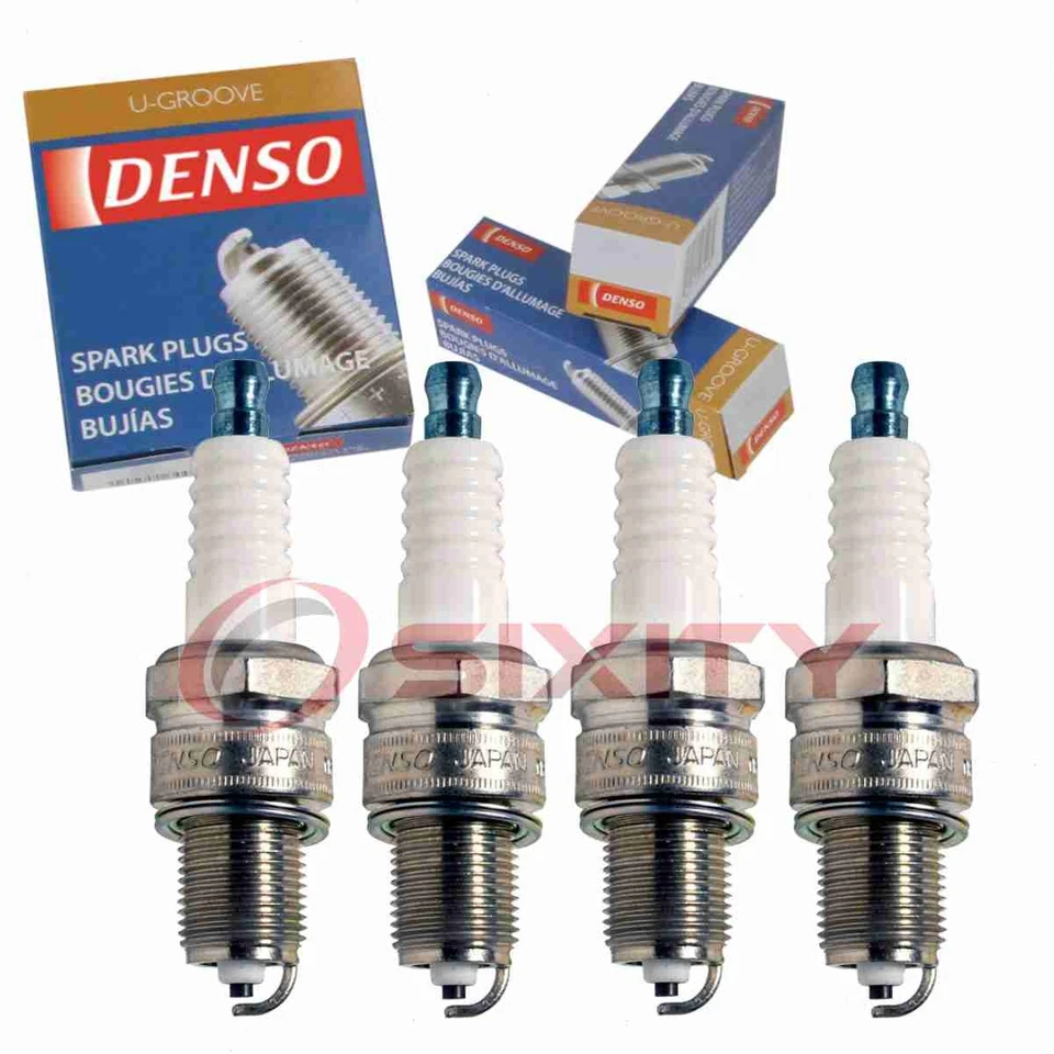 4 件 Denso 标准 U 型槽火花塞适用于 1968 - 1969 宝马 2000cs 2.0L L4 gi — 第 1/4 张图片