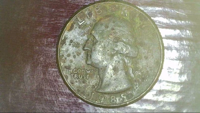 1985 Washington Quarter - Clad Layer Missing - Error? Coin [A050] - Image 1 of 2