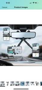 360° Drehbar Einziehbar Auto Handy Halter Universal Rückspiegel Halterung - Bild 1 von 5