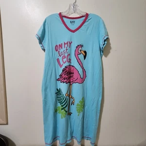 Camisa de noche para mujer talla S - Lazy One-On My Last Leg Pelícano s/s 100 algodón - Imagen 1 de 5