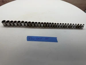 Vintage Craftsman Assorted 28 Piece 1/4” Drive 6 Point SAE Socket Lot - Bild 1 von 10