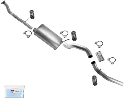 Tubo silenciador de escape para 07-2010 GM Silverado 2500HD 6.0 con distancia entre ejes de 157.5" Foto 1 de 4