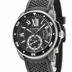 Cartier Calibre de Diver Carbon WSCA0006 Black ADLC Coated Automatic Used HOUB-0 - Picture 1 of 6