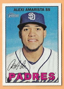 ALEXI AMARISTA SAN DIEGO PADRES #406 - TOPPS HERITAGE 2016 - Picture 1 of 2