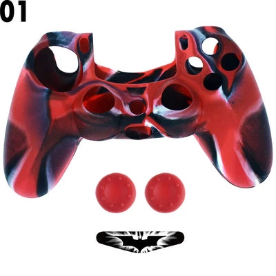 Camouflage Silicone Rubber Skin Grip Cover Case for PlayStation4 PS4 Controller - Image 1 of 4