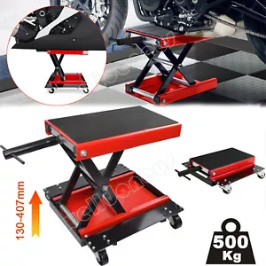 500 kg Motorradheber Motorradhebebühne Montagebock Hebebühne 360° Roller 1100Lbs - Bild 1 von 22