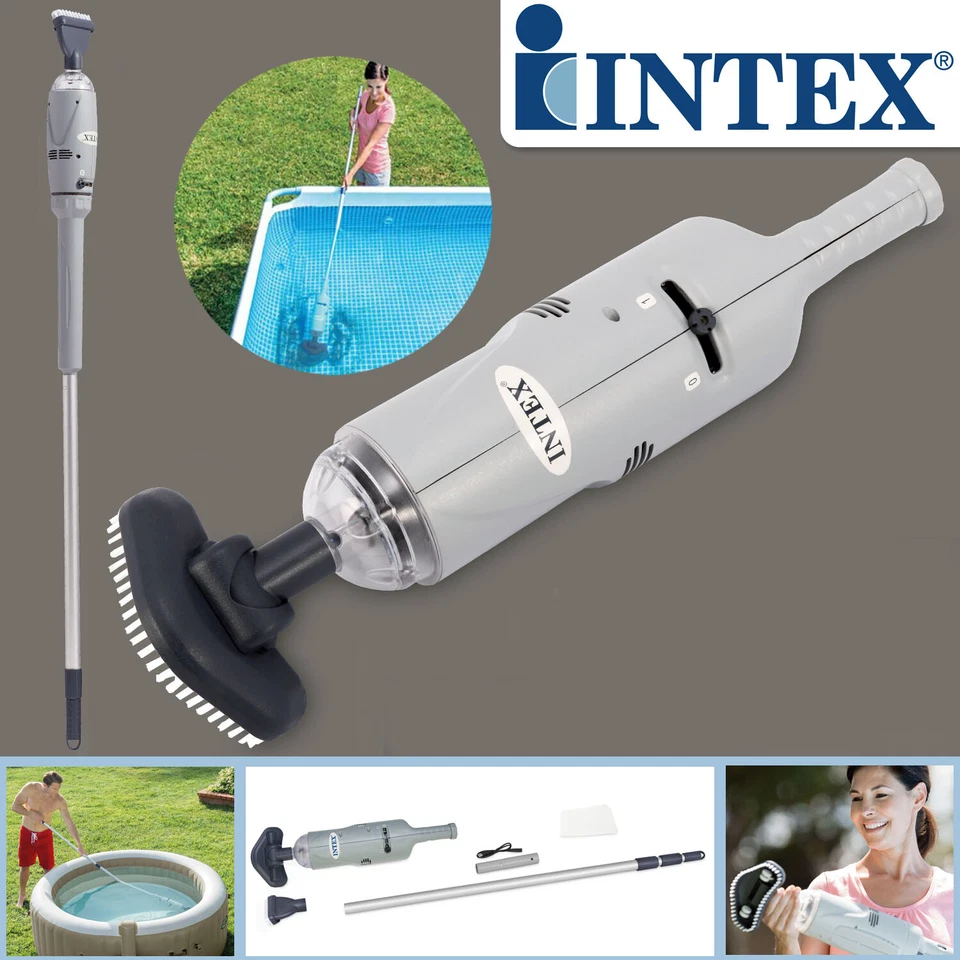 Intex Poolsauger Bodensauger Pool Handakkusauger Bodenreiniger Akku Sauger 28620 - Bild 1 von 4