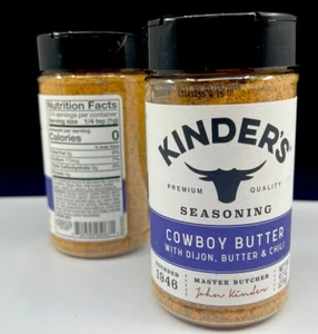 Kinder's Cowboy Butter With Dijon Butter & Chili Seasoning 9.7oz Best By 10/2026 - Picture 1 of 3