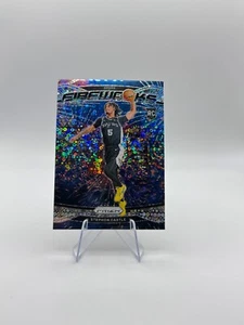 2024 Panini Prizm Fast Break Stephon Castle RC Fireworks Silver Disco Prizm #13 - Picture 1 of 2