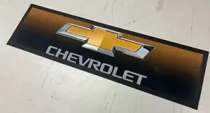 CHEVROLET CHEV RUBBER BACKED BAR MAT RUNNER CIGARETTES - Picture 1 of 3